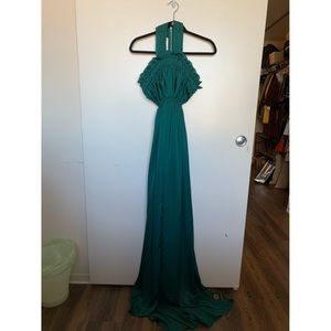 Emerald Green Evening Gown